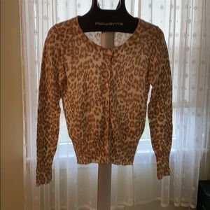 Gap animal print cardigan